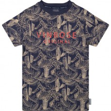 Vinrose Jongens T-Shirt Mood Indigo Print